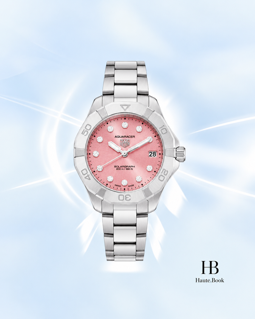 [Brand New] TAG HEUER Aquaracer Professional 200 Quartz Diamond Pink Dial WBP1318.BA0005 34 mm