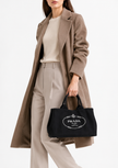 PRADA Canvas Canapa Logo satchel