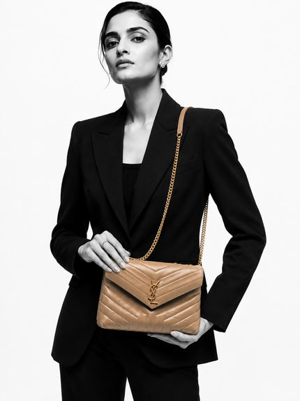 SAINT LAURENT Quilted LouLou Medium
