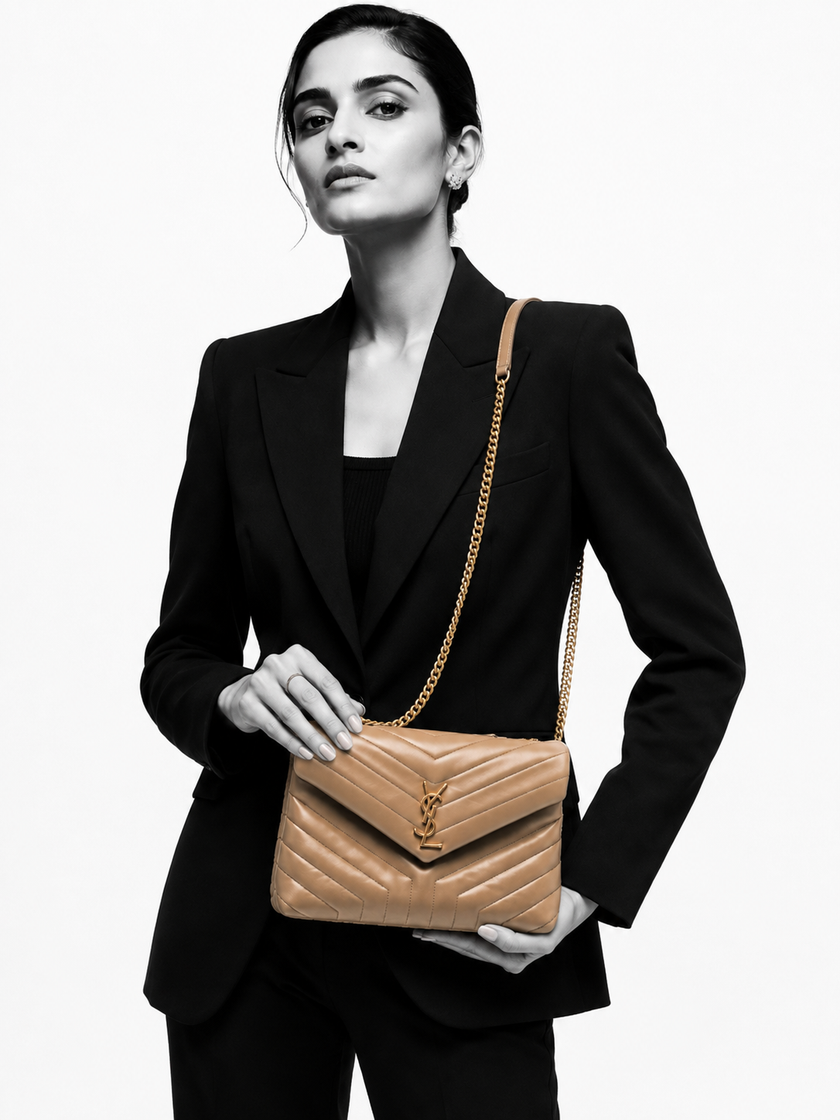 SAINT LAURENT Quilted LouLou Medium