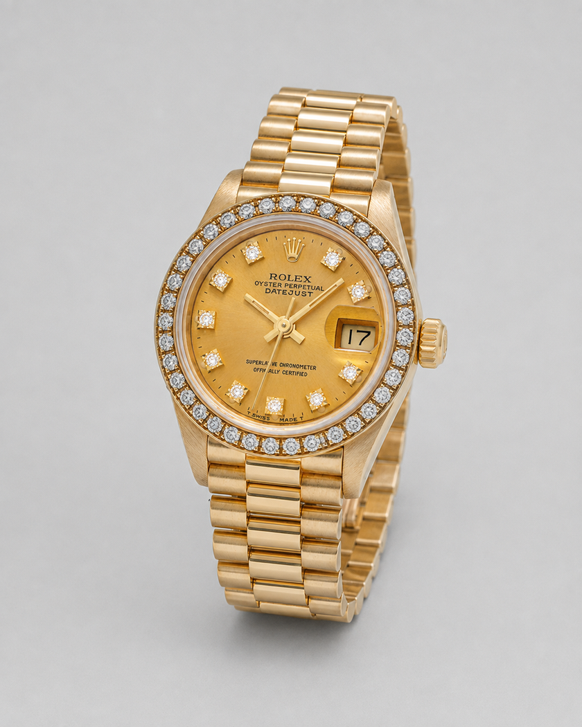 [Store Display] ROLEX Datejust Champagne/Diamond 26mm Yellow gold