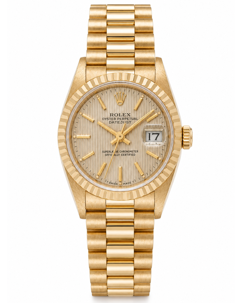 [Store Display] Rolex Datejust Silver Tapestry 26mm