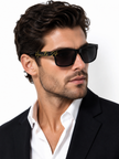 FERRAGAMO Salvatore Grey Rectangular 58 mm Men's Sunglasses SF960S 001 58