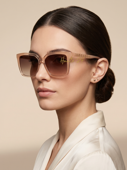 [At India] GUESS  Brown Gradient Square Ladies Sunglasses  GU00099 25F 55