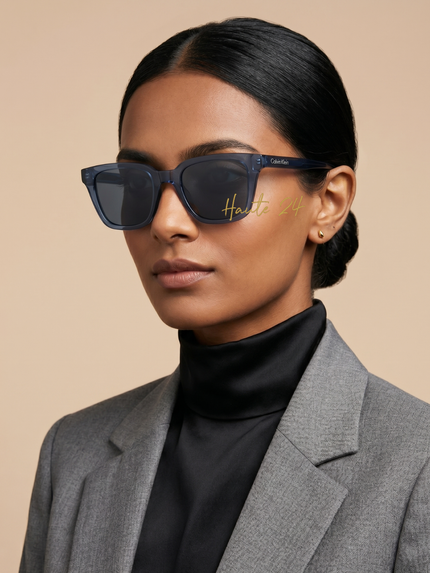 [At India] CALVIN KLEIN Dark Blue Rectangular Unisex Sunglasses CK24506S 435 49