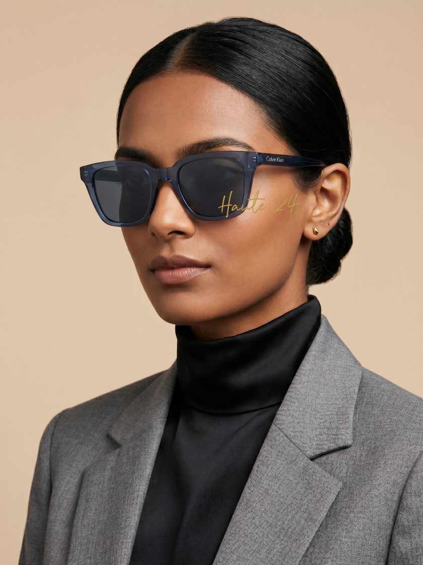 [At India] CALVIN KLEIN Dark Blue Rectangular Unisex Sunglasses CK24506S 435 49