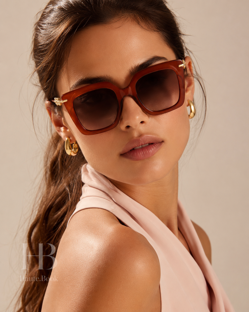 [At India] SALVATORE FERRAGAMO  Brown Gradient Butterfly Ladies Sunglasses SF1041S