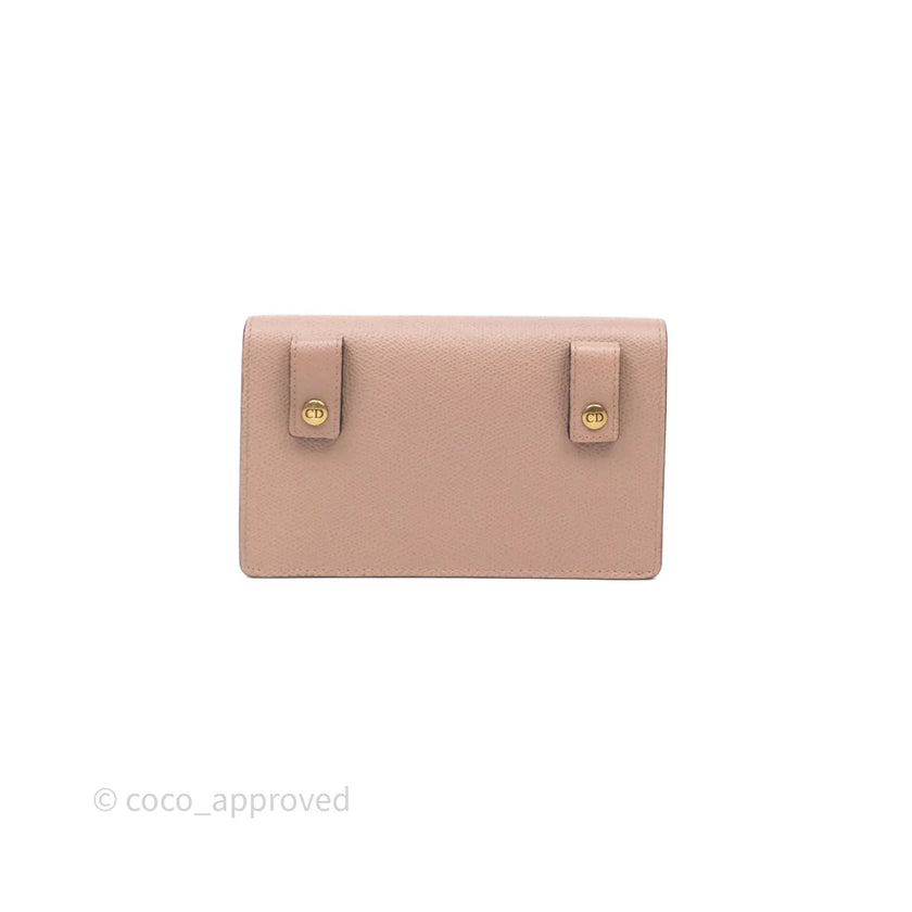 DIOR Saddle Belt Pouch Dusty Pink Matte Calfskin Gold Hardware