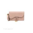 DIOR Saddle Belt Pouch Dusty Pink Matte Calfskin Gold Hardware