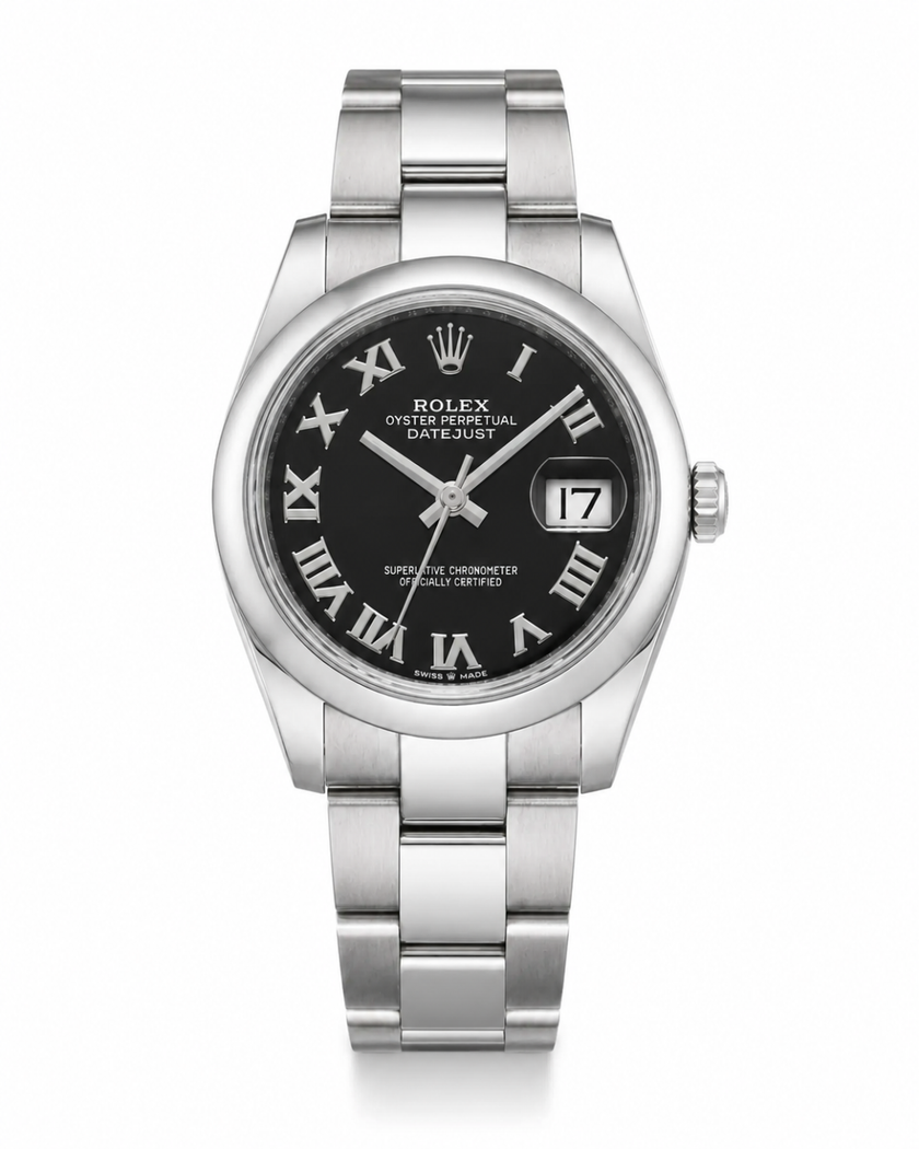 [Store Display] ROLEX Bright Black Unisex Watch
