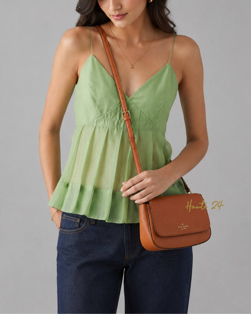 KATE SPADE Sutton Mini Flap Crossbody -  Warm Gingerbread