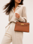 [Unused] HERMES Kelly Pochette Gold Swift