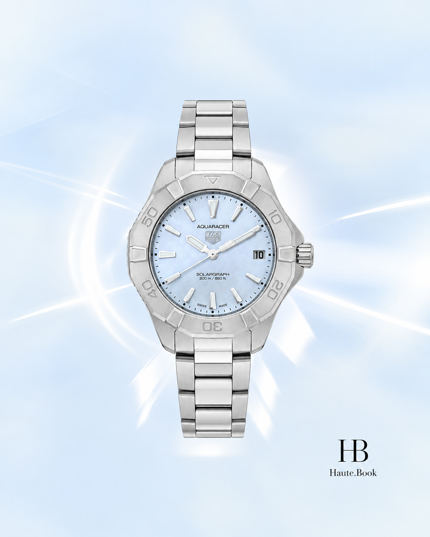 [Brand New] TAG HEUER Aquaracer Quartz Mother-of-Pearl Dial WBP1312.BA0005 34 mm