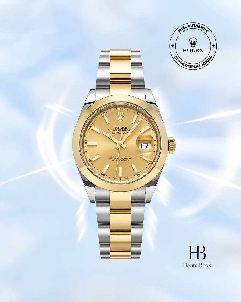 [Store Display] ROLEX Datejust 41 126303 Champagne Men's Watch