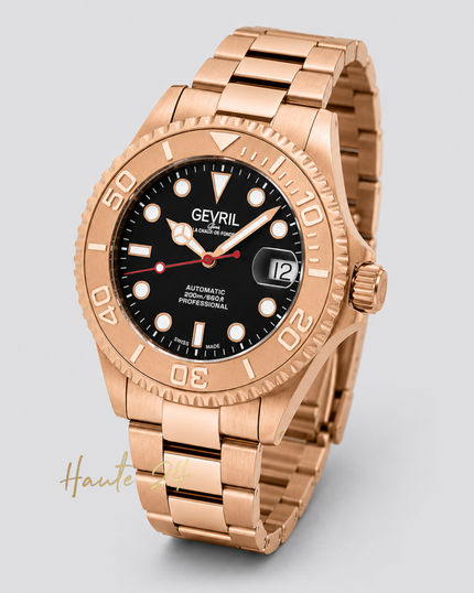 [Brand New] Gevril Wall Street Automatic Black Dial 4757B 39mm