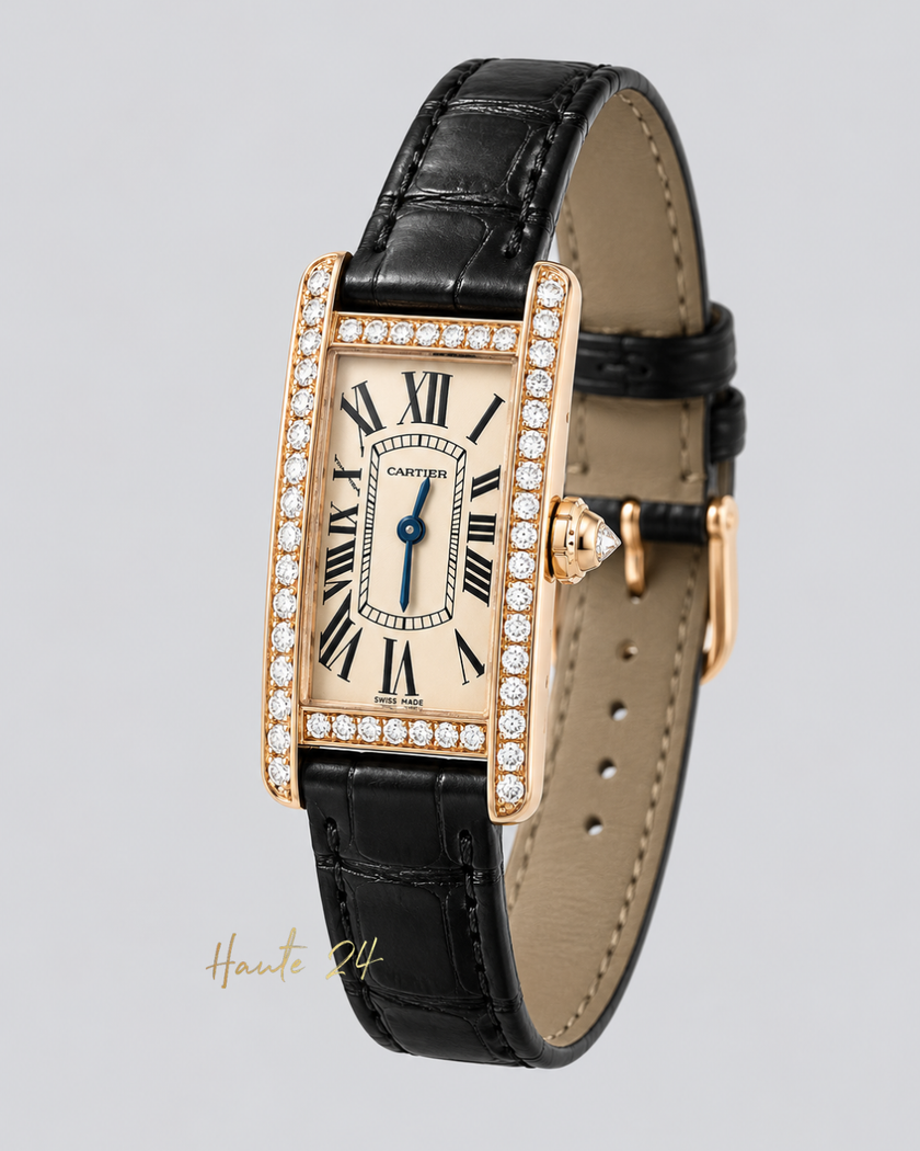 [Classics] Cartier Tank American SM PG/Cross D WB707931 19 x 34.5 mm