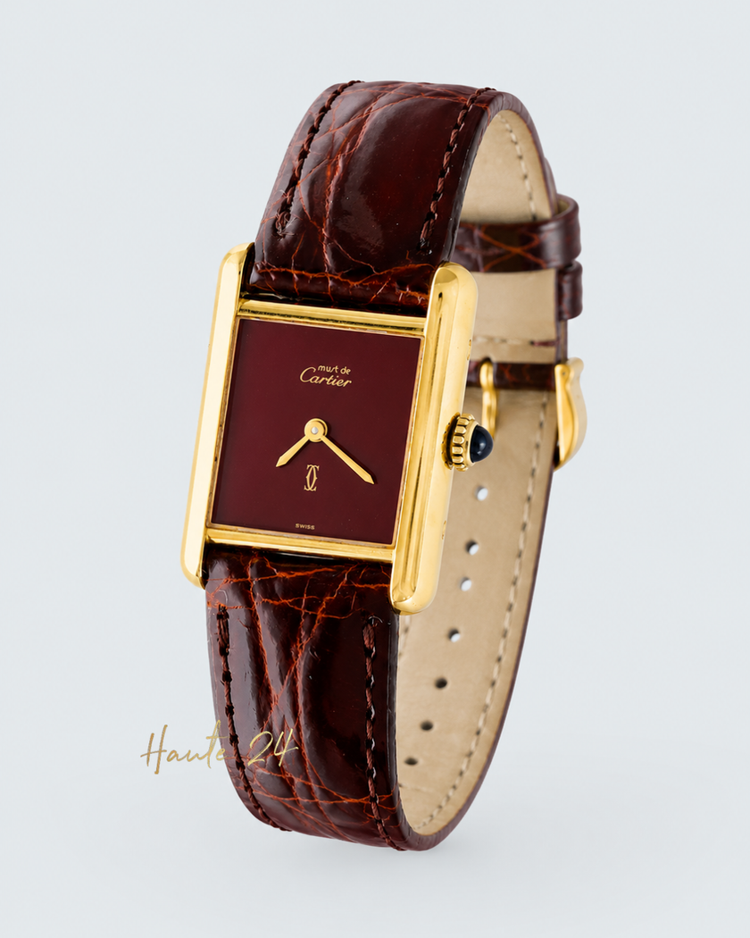 CARTIER Tank Must Bordeaux 16.5mm