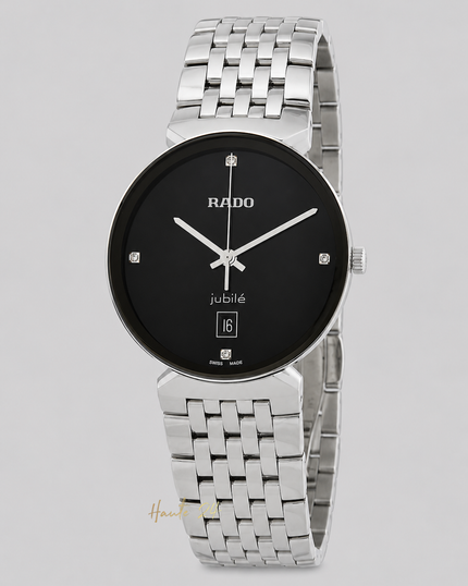 [Brand New] Rado Florence Quartz Diamond Black Dial R48912713 38mm