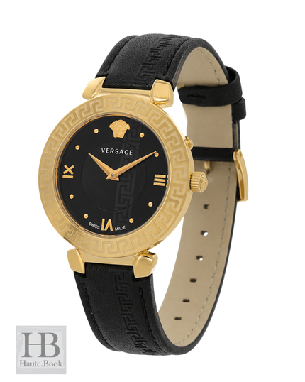 VERSACE Daphnis Quartz Black Dial Ladies Watch 35mm