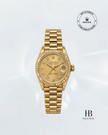 [Store Display] ROLEX Datejust Champagne Diamond Presidential Full Gold 26 mm