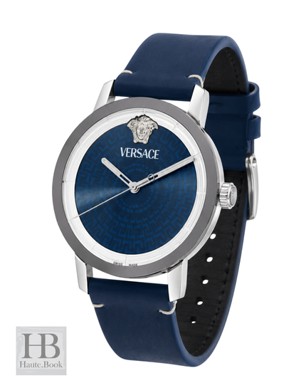 VERSACE V-Helix Quartz Blue Dial Men's Watch 40mm