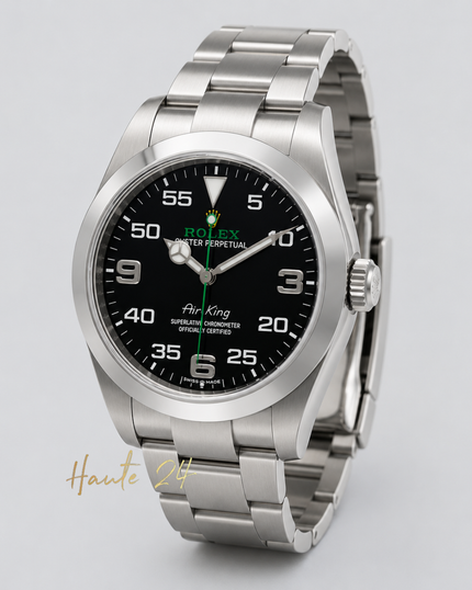 ROLEX Oyster Perpetual Air-King Black Dial Men's Watch 126900-0001 40 mm