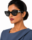 FENDI  Smoke Cat Eye Ladies Sunglasses