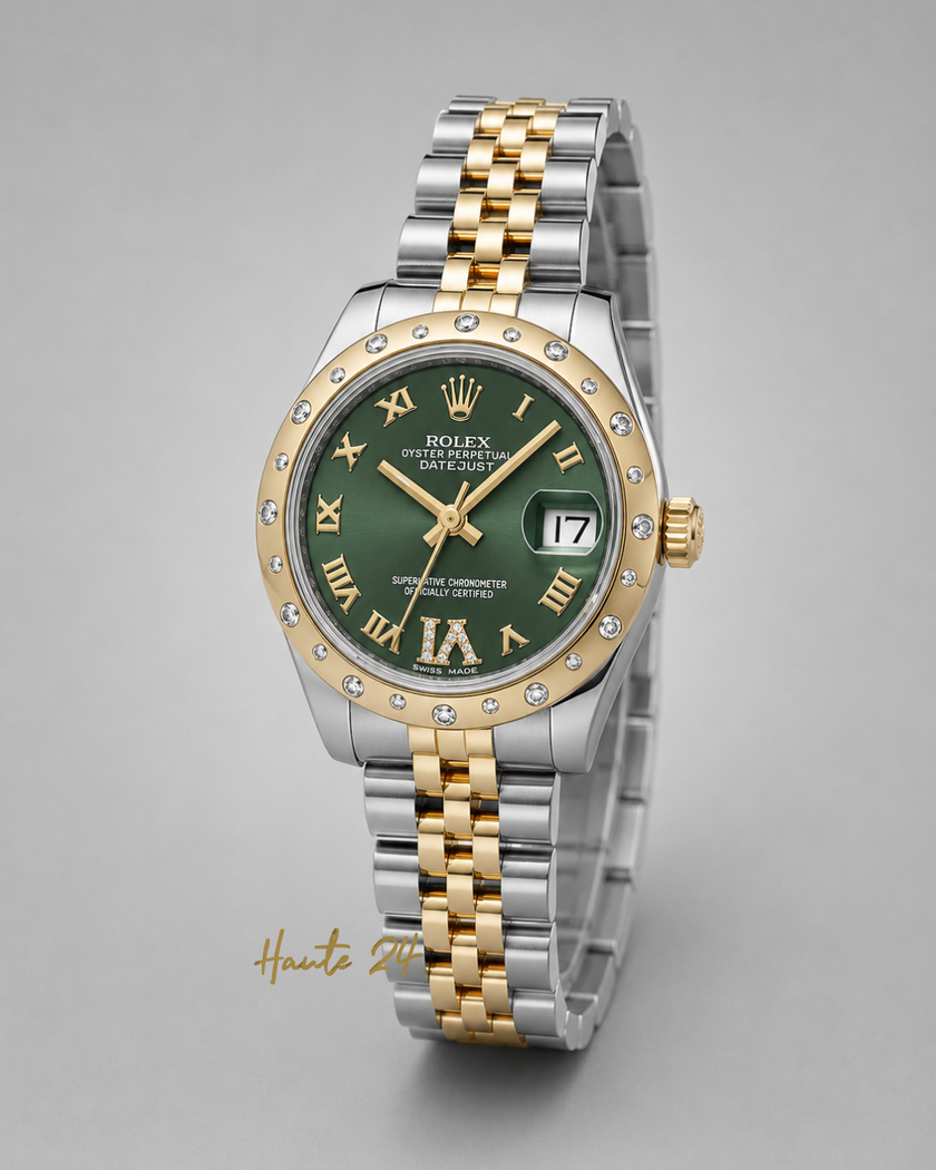 [Store Display] ROLEX Datejust 31 178343 Green/Diamond Unisex Watch