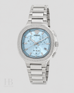 VERSACE V-Chrono Square Chronograph Quartz Turquoise Dial Watch