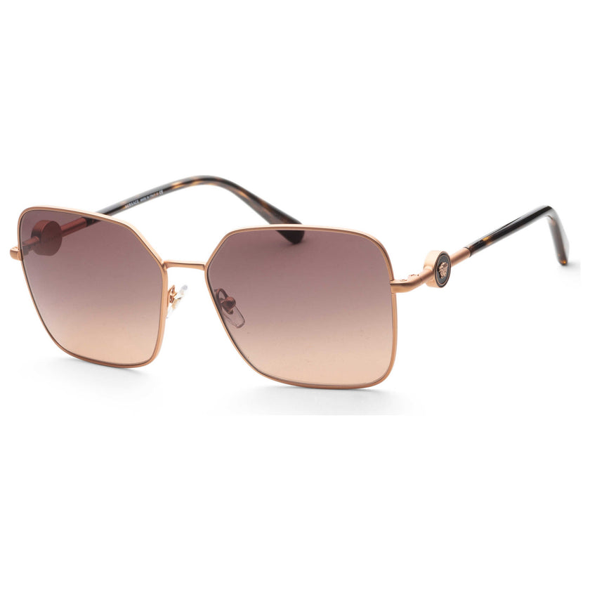 [At India] VERSACE Fashion Women's Rose Gold Square Sunglasses