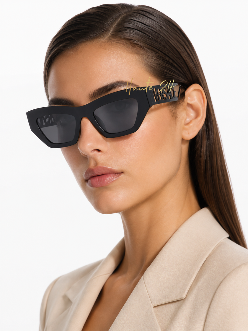 VERSACE Dark Grrey Cat Eye Ladies Sunglasses VE4432U 523287 53