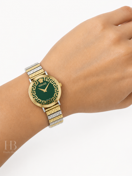 VERSACE Daedalus Quartz Green Dial Ladies Watch