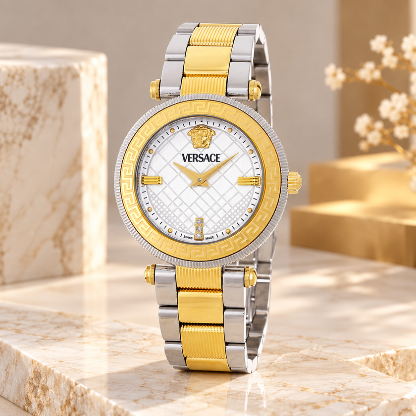 VERSACE  Reve Quartz White Dial Ladies Watch