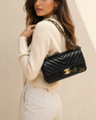 CHANEL Mini Rectangular Flap Chevron Black