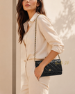 CHANEL Quilted Wallet on Chain WOC Black