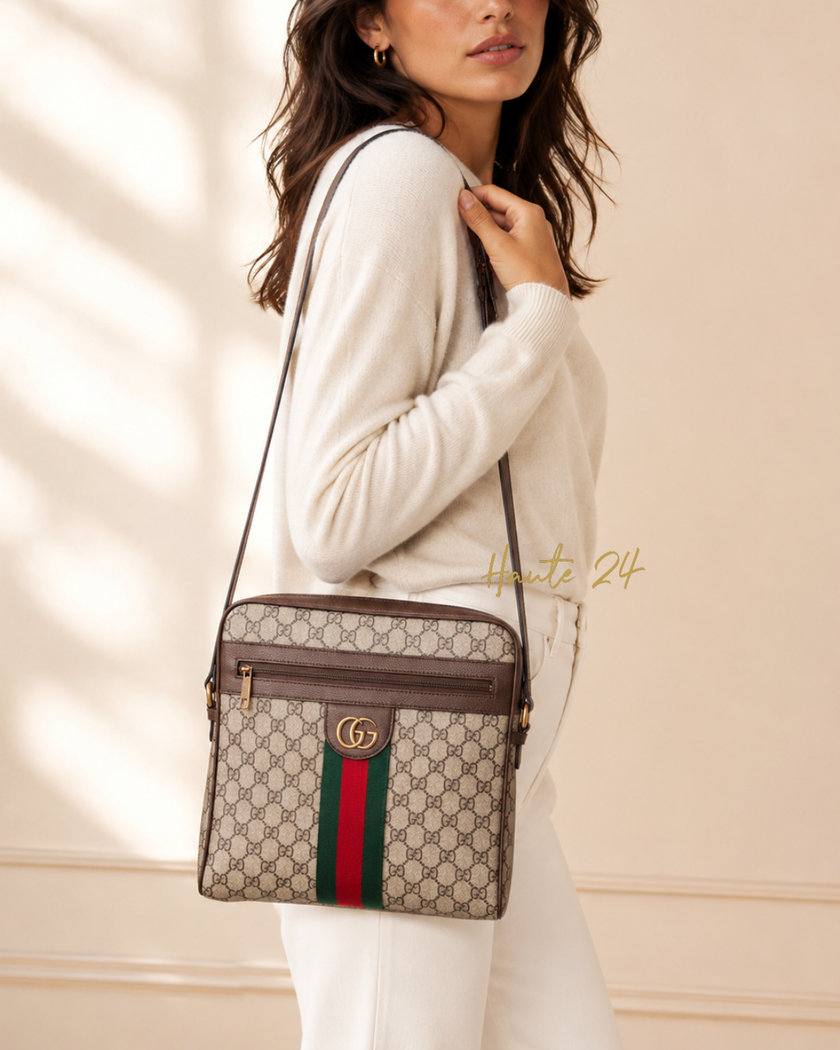 GUCCI GG Supreme Ophidia Medium Messenger Bag