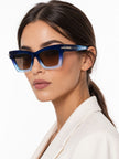 FERRAGAMO  Brown Cat Eye Ladies Sunglasses SF2031S 415