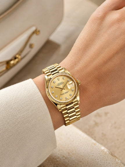 [Store Display Model ] Rolex Datejust 31 mm 69178 Full Gold Presidential Bracelet