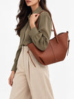 [At India] POLENE Cyme Mini Edition Textured Cognac