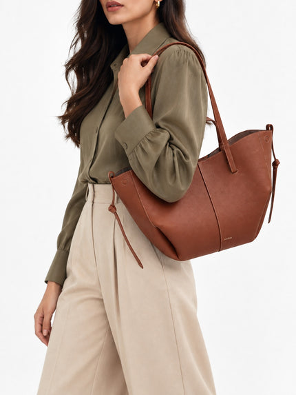 [At India] POLENE Cyme Mini Edition Textured Cognac