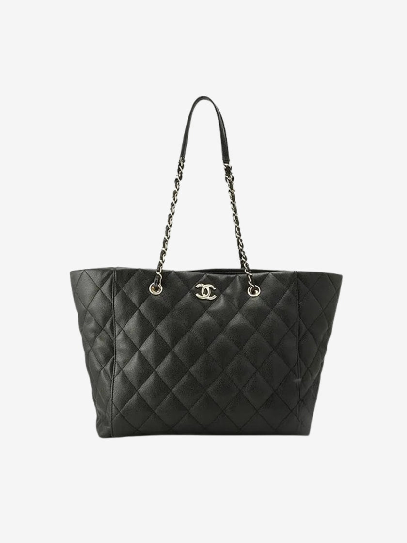 [Unused/Display]  CHANEL Matelasse Tote Bag Black