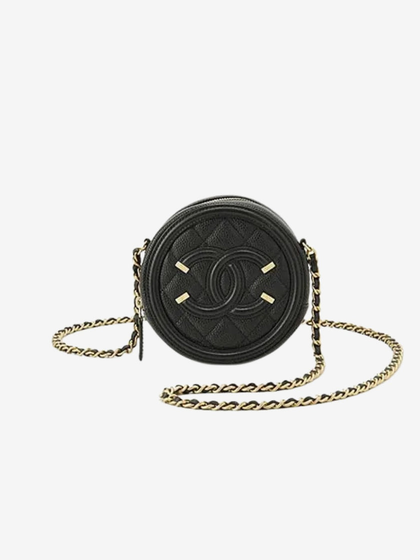 CHANEL Chain Clutch - Black