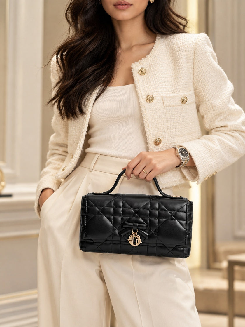 [ARRIVING INDIA] - DIOR My Tender Dior Top Handle Mini Bag Black