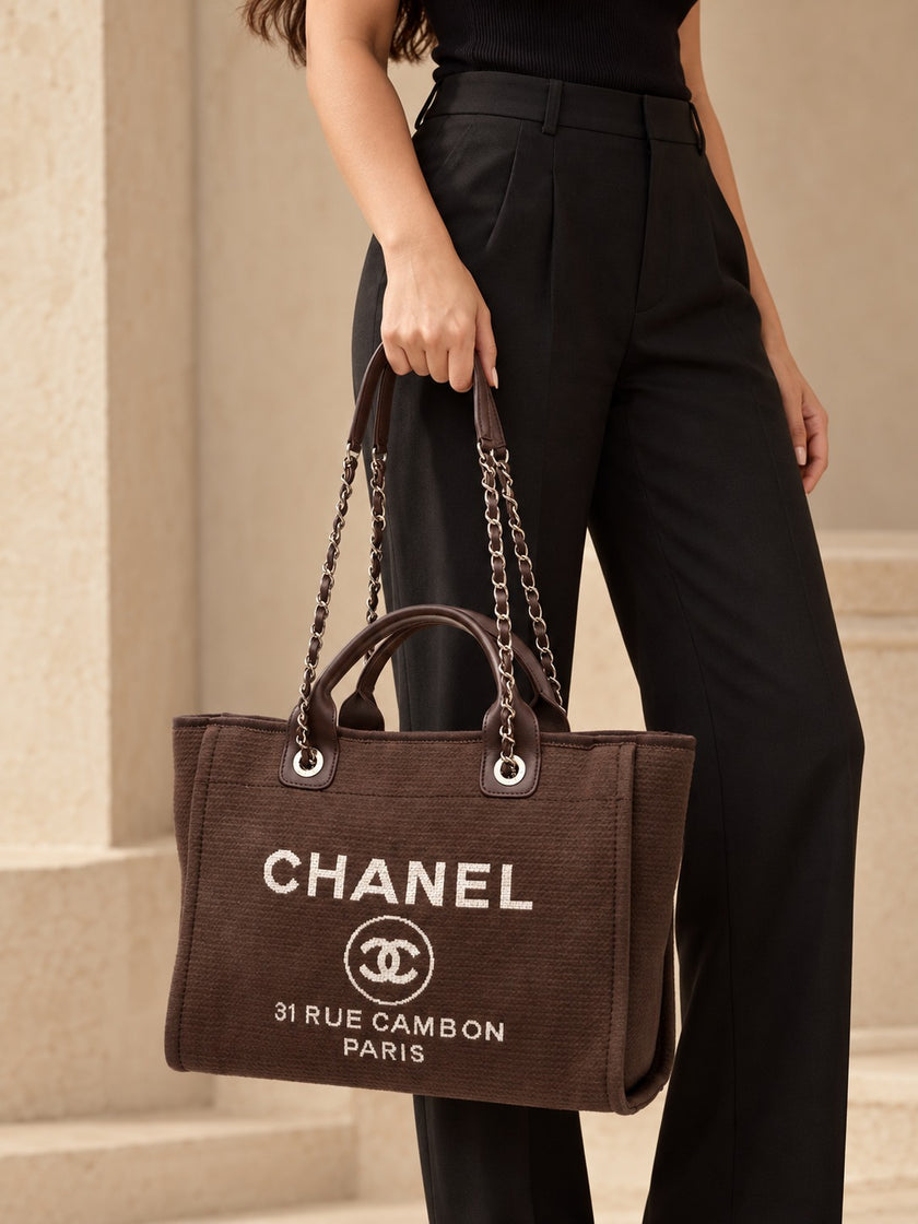 CHANEL Small Deauville Shopping Bag