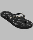[At India] KARL LAGERFELD Zorica Patent PIN Flip Flop Sandal - Black