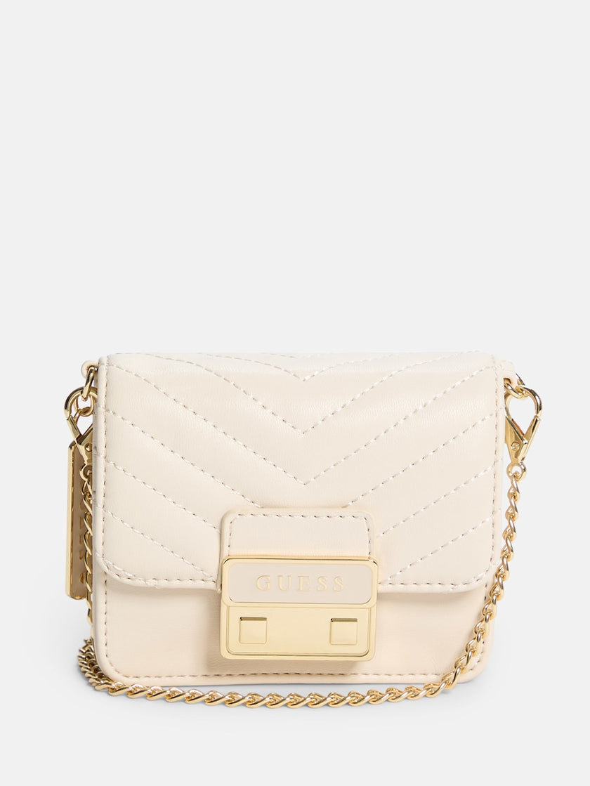 Guess Elssie Card Case Crossbody - Off-White image 0