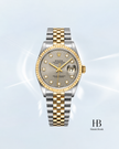 [Store Display]ROLEX Datejust Gray Computer Diamond Jubilee  Stainless steel 36mm