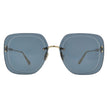 [AT DELHI] DIOR ULTRADIOR SU Blue Square Ladies Sunglasses CD40031U 10V 65 image 1