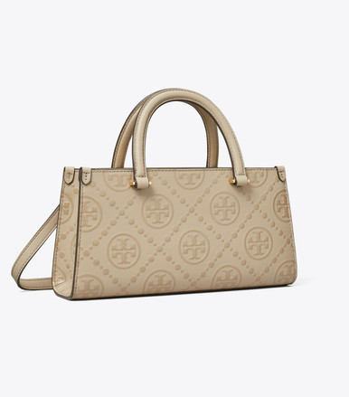 TORY BURCH T Monogram Embossed East-west Tote - Fresh Clay image 0