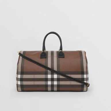 BURBERRY Bowling duffle bag-dark brown image 3